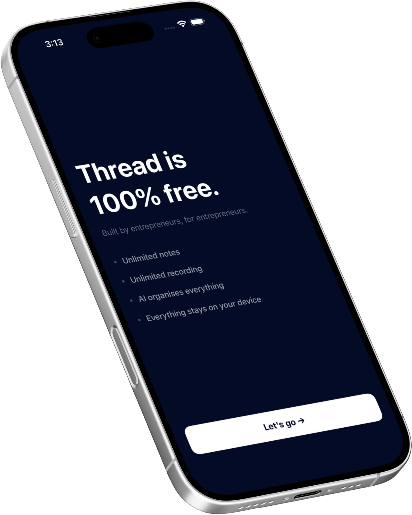 Thread is 100% free &mdash; built by entrepreneurs, for entrepreneurs
